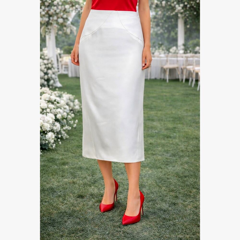 Zac Posen Midi Skirt Vanilla size 10
